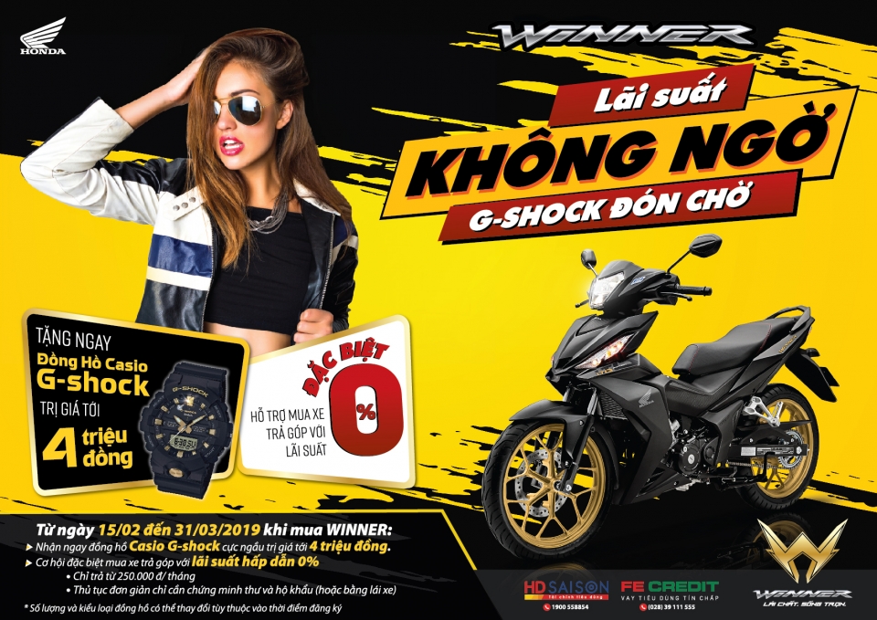 Honda Winner tiếp tục được khuyến mại khủng gia thap hon niem yet song honda winner van tiep tuc duoc khuyen mai khung