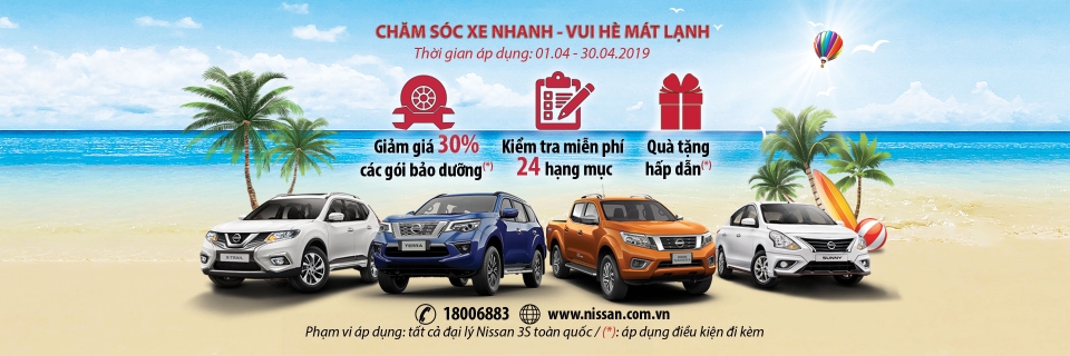 nissan viet nam trien khai chuong trinh cham soc xe nhanh vui he mat lanh