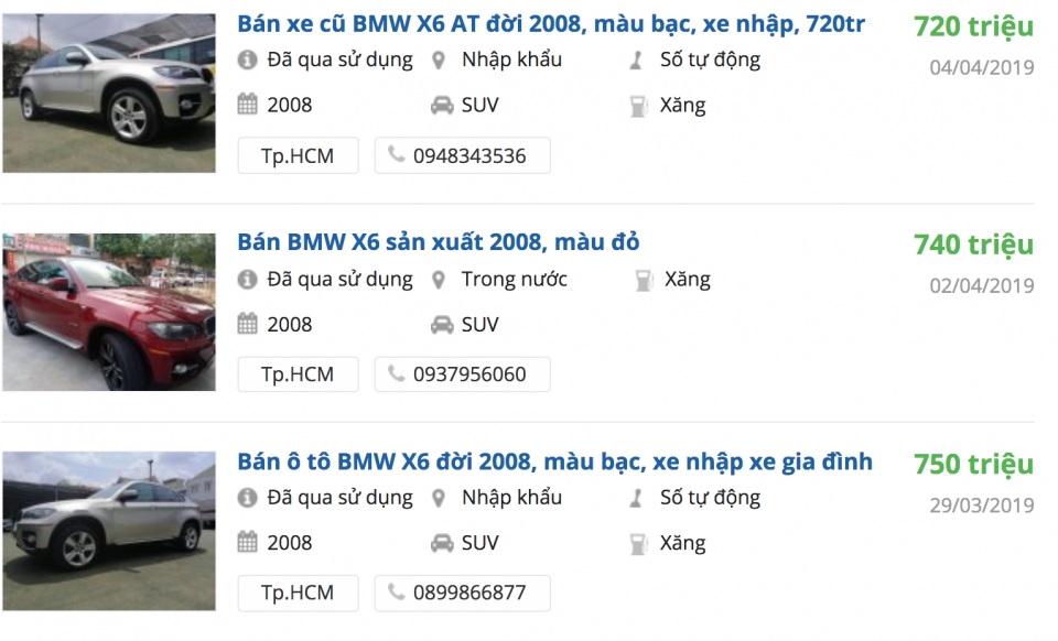 BMW X6 đời 2008 giá khoảng 750 triệu có kén người mua? bmw x6 doi 2008 gia khoang 750 trieu co ken nguoi mua