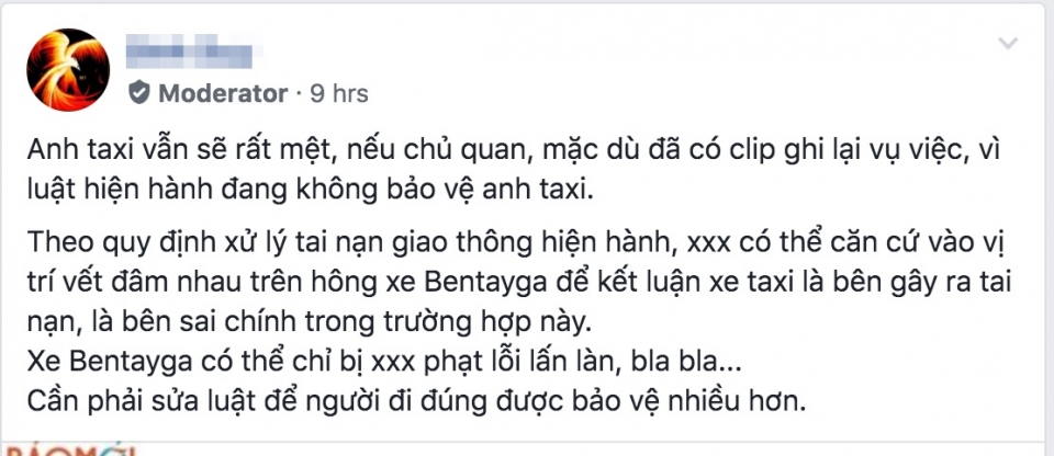 taxi va cham voi bentley ai dung