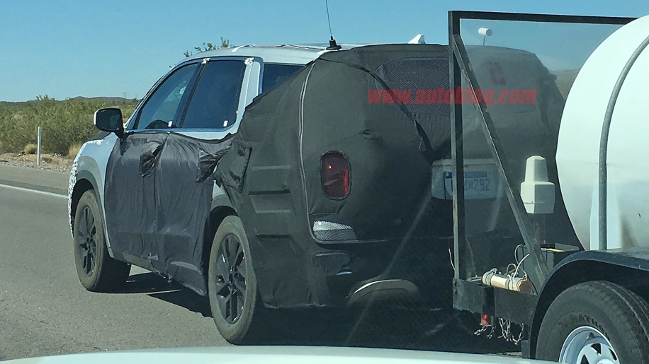Hyundai Palisade lần đầu lộ diện trên đường chạy thử hyundai palisade lan dau lo dien tren duong chay thu