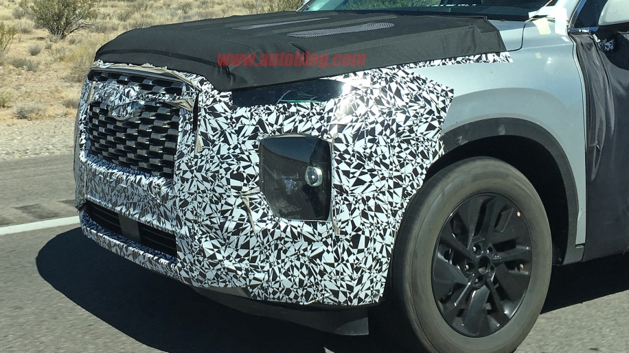 Hyundai Palisade lần đầu lộ diện trên đường chạy thử hyundai palisade lan dau lo dien tren duong chay thu
