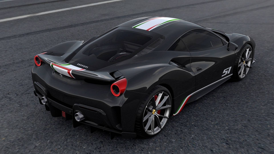 ferrari cong bo hinh anh ca 4 mau sac dac biet cua 488 pista piloti
