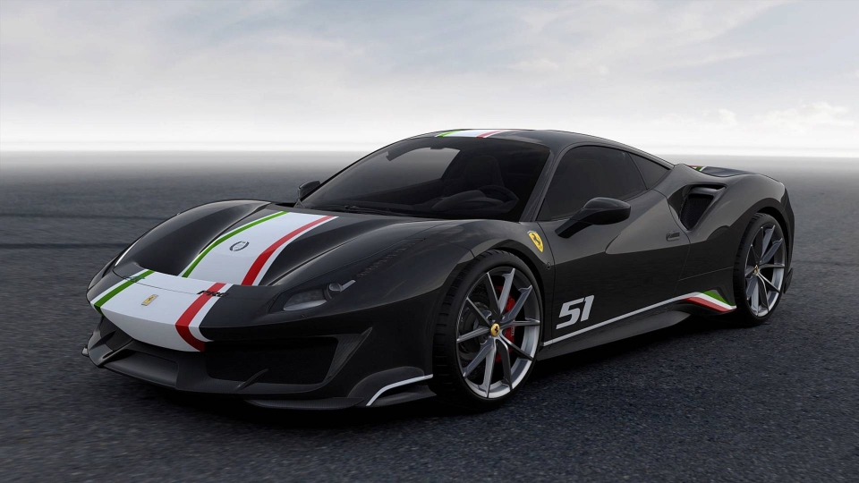 ferrari cong bo hinh anh ca 4 mau sac dac biet cua 488 pista piloti