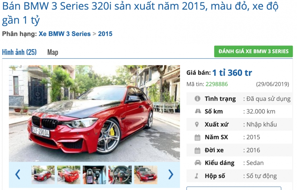 Độ thêm gần 1 tỷ toàn đồ hiệu, BMW 320i chạy 3,2 vạn được bán lại với giá không ngờ do them gan 1 ty toan do hieu bmw 320i chay 10 van duoc ban lai voi gia khong ngo