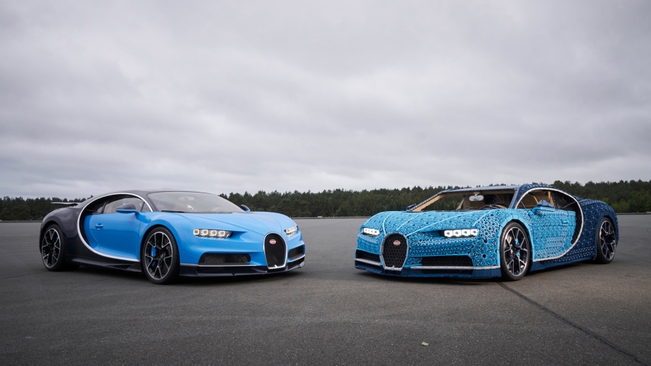 lego san xuat mo hinh bugatti chiron ty le 11 chay duoc