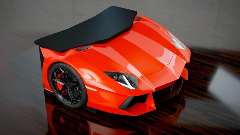 Bàn làm việc giá hơn 700 triệu đồng phong cách Lamborghini Aventador ban lam viec lamborghini aventador gia hon 700 trieu