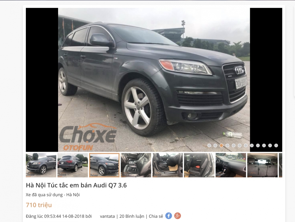 Sau 10 năm, Audi Q7 thế hệ thứ nhất rớt giá ngang Honda HR-V sau 10 nam audi q7 the he thu nhat chi co gia ngang honda hr v