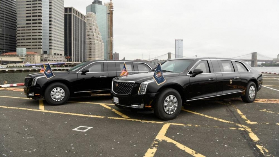 "Siêu Limousine" dành riêng cho Tổng thống Mỹ Donald Trump lần đầu lộ diện sieu limousine danh rieng cho tong thong donald trump lan dau lo dien