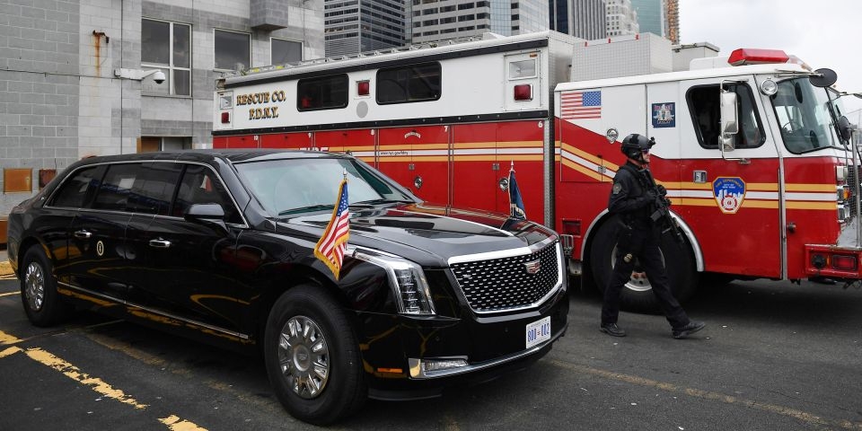"Siêu Limousine" dành riêng cho Tổng thống Mỹ Donald Trump lần đầu lộ diện sieu limousine danh rieng cho tong thong donald trump lan dau lo dien