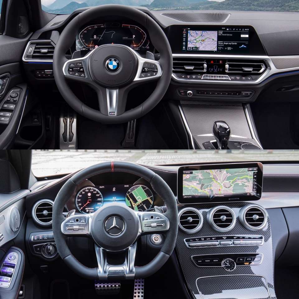 So sánh BMW 3-Series 2019 vừa ra mắt và Mercedes Benz C-Class so sanh noi ngoai that bmw 3 series 2019 vua ra mat va mercedes benz c class