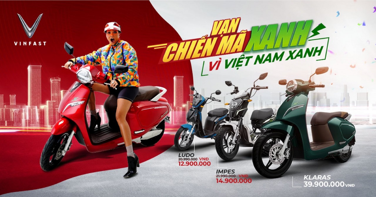 Vinfast ra mắt Klara S, giảm giá mạnh cho Ludo và Impes vinfast ra mat klara s giam gia manh cho ludo va impes