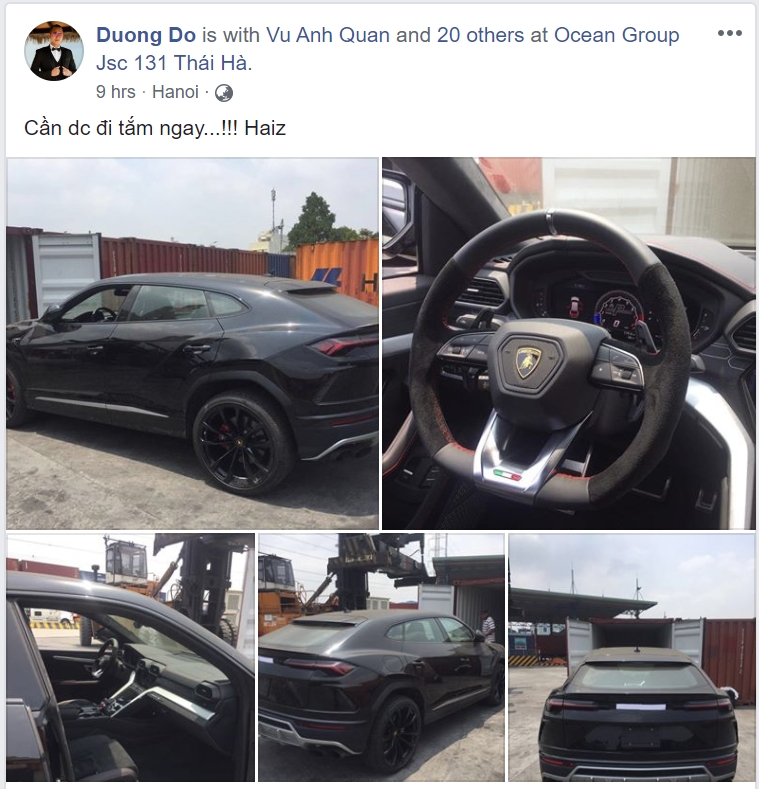 thieu gia ha noi tiep tuc tau lamborghini urus vao bo suu tap sieu xe
