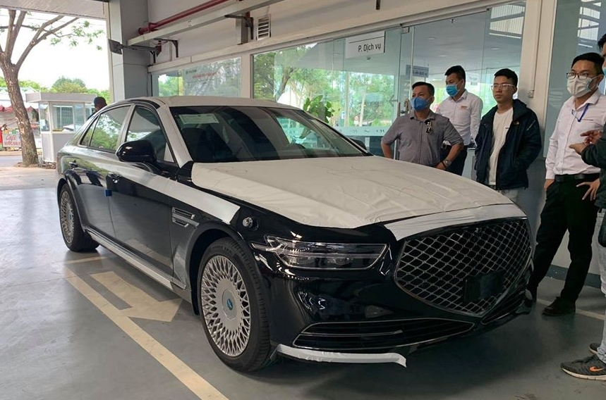 Xe sang Genesis G90 2020 đầu tiên về Việt Nam xe sang genesis g90 2020 dau tien ve viet nam