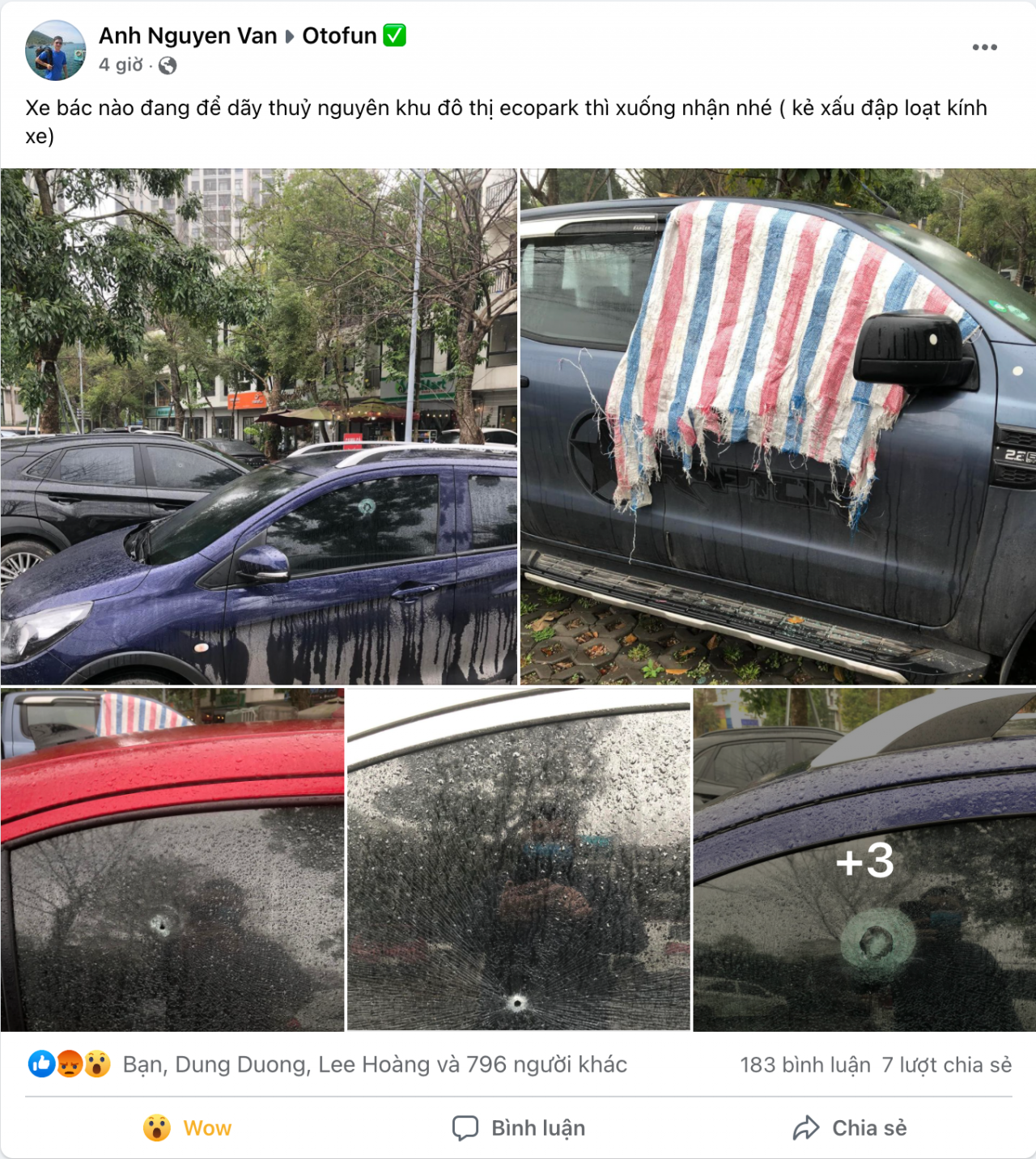 Hàng loạt xe ô tô bị phá kính tại một khu đô thị gần Hà Nội Hàng loạt xe ô tô bị phá kính tại một khu đô thị gần Hà Nội
