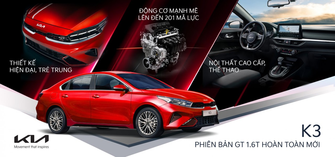Kia K3 1.6 turbo công suất 201 mã lực, giá bán 759 triệu đồng
