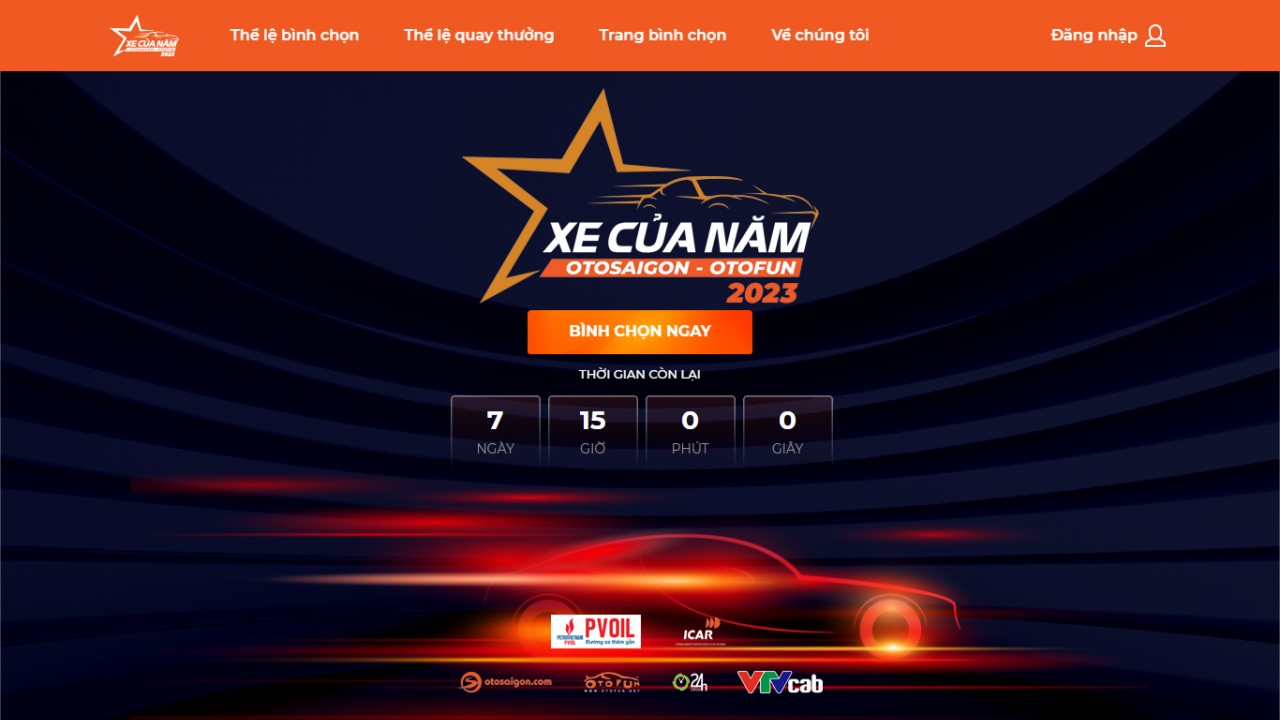 Chương trình Bình chọn Xe Của Năm 2023 đạt gần 27.000 lượt bình chọn