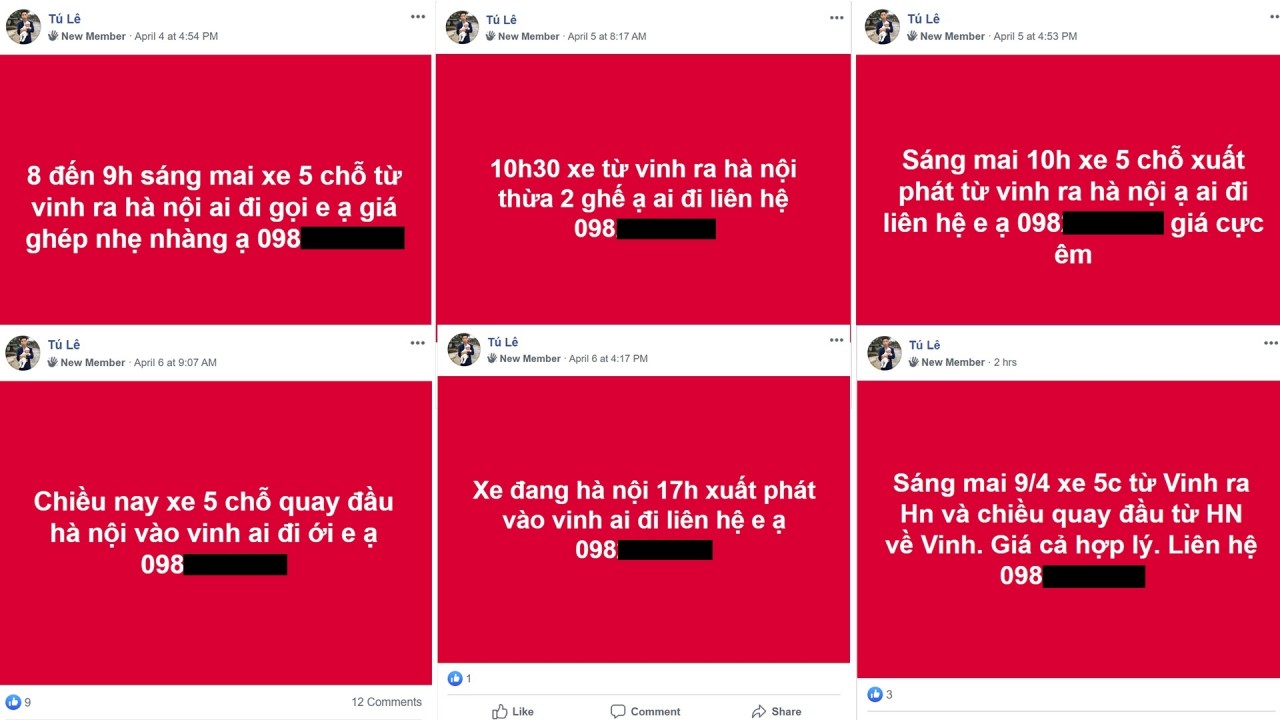 xe dich vu chay chui mua dich covid 19