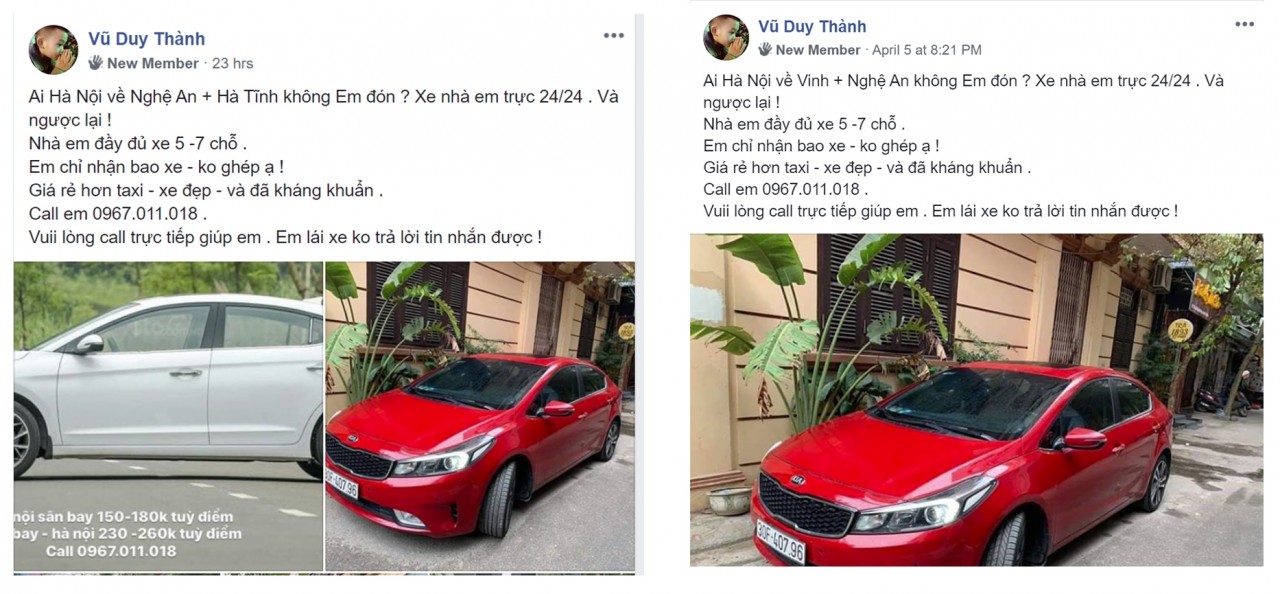 xe dich vu chay chui mua dich covid 19