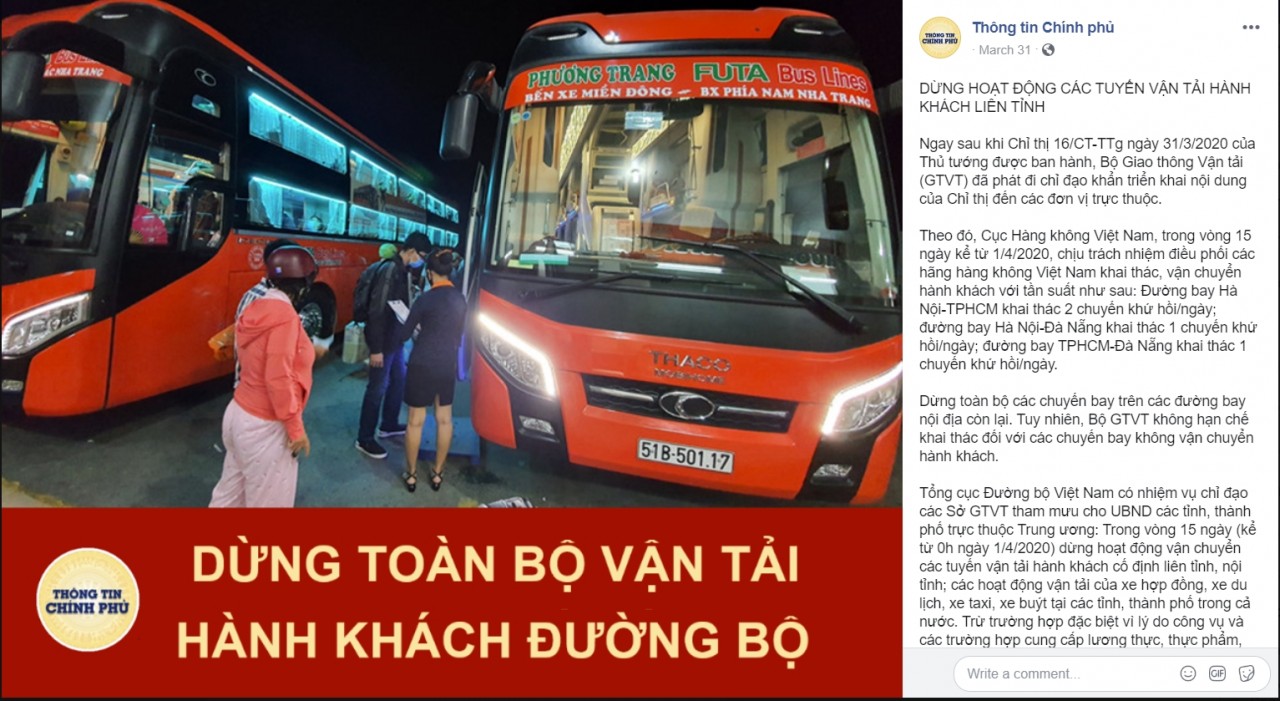 xe dich vu chay chui mua dich covid 19
