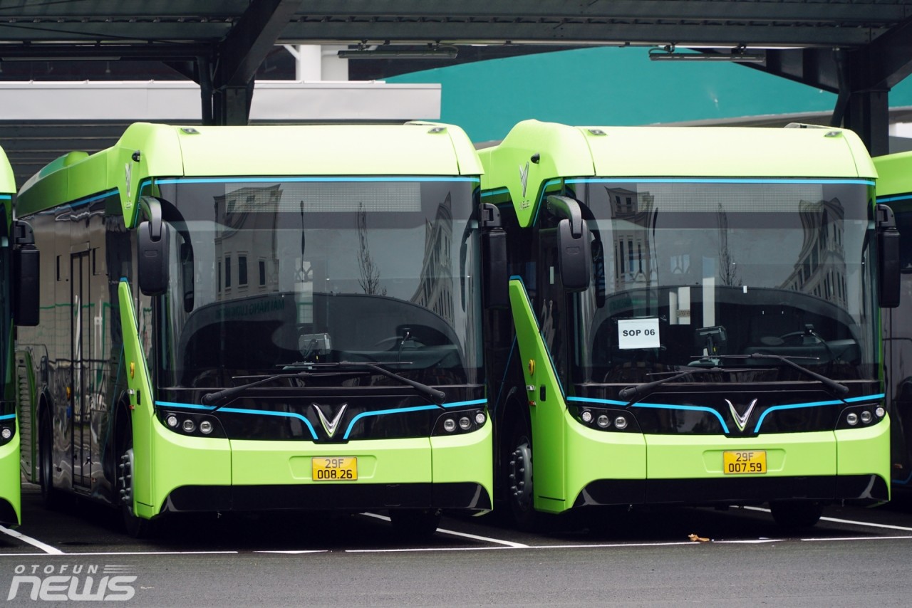 Lộ hình ảnh xe buýt điện VinBus Lộ hình ảnh xe buýt điện VinBus