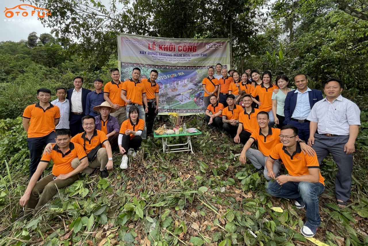 OtoFun Nghệ An khởi công xây trường học cho trẻ vùng cao OtoFun Nghệ An khởi công xây trường học cho trẻ vùng cao