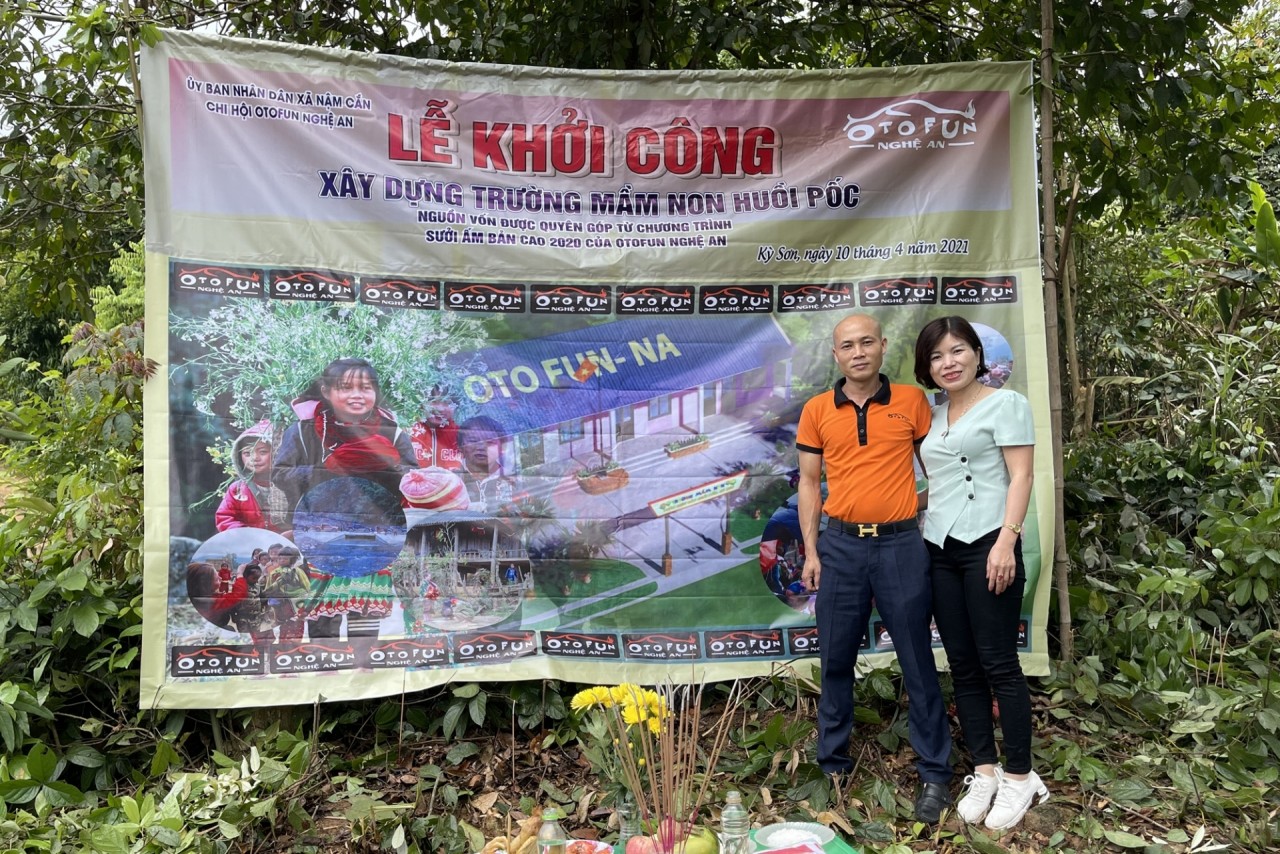 OtoFun Nghệ An khởi công xây trường học cho trẻ vùng cao OtoFun Nghệ An khởi công xây trường học cho trẻ vùng cao