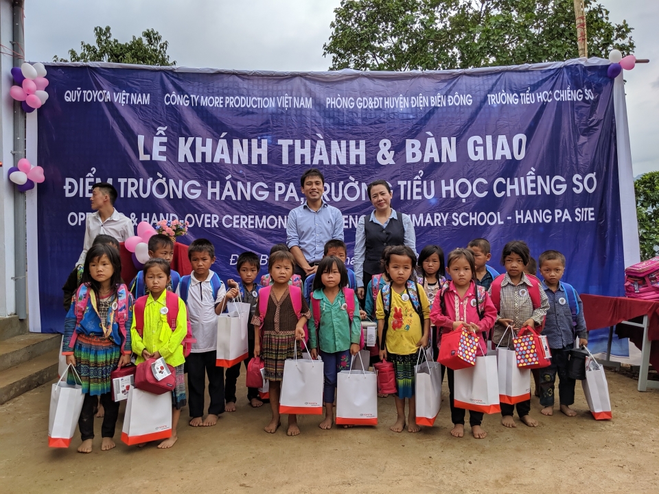 toyota viet nam xay truong hoc cho tre em vung cao