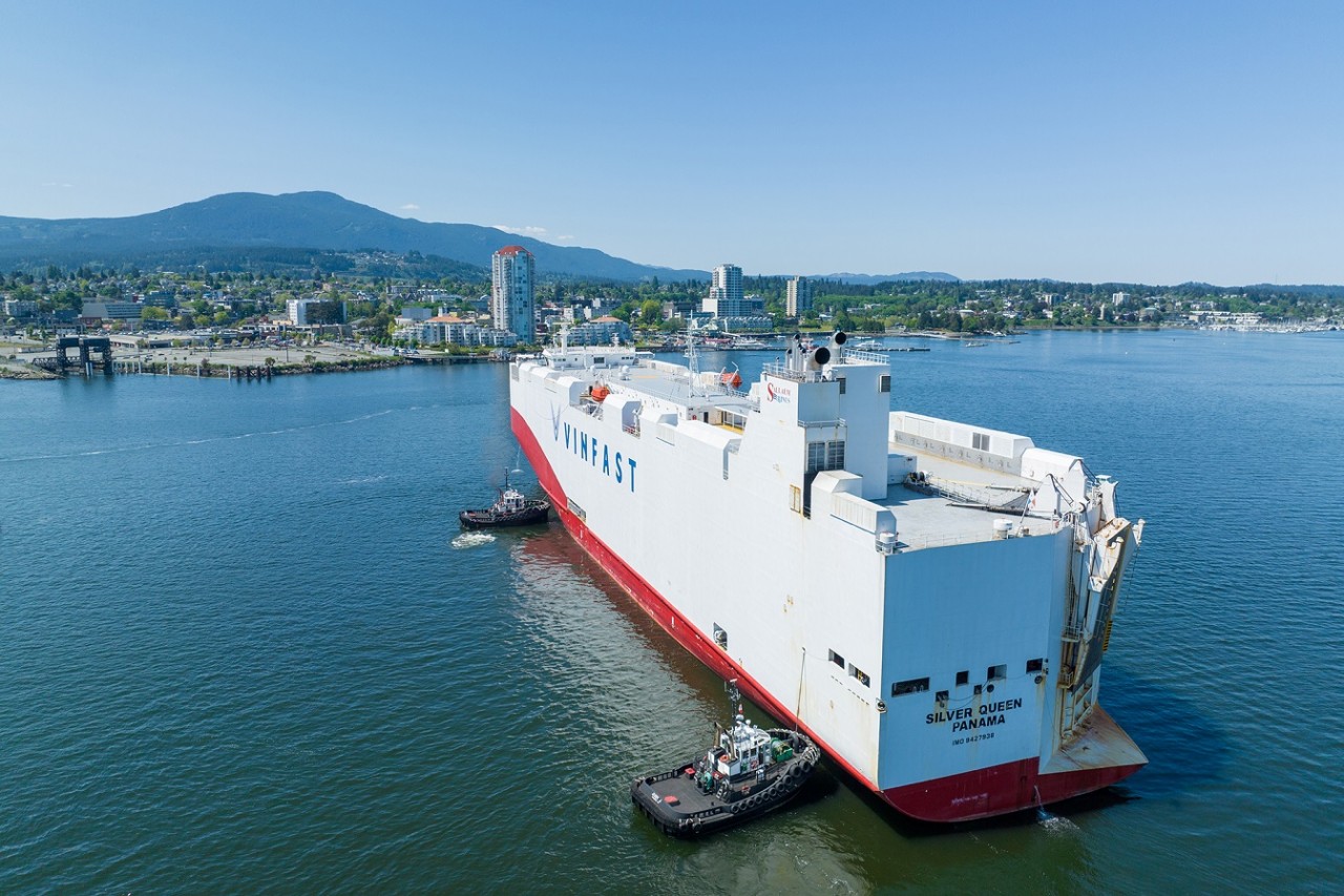 Lô xe VinFast VF8 đầu tiên đến Canada Lô xe VinFast VF8 đầu tiên đến Canada