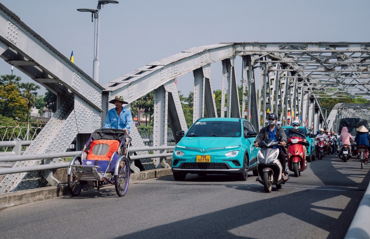 Taxi điện Xanh SM có mặt tại Huế, giảm 50% giá cước Taxi điện Xanh SM có mặt tại Huế, giảm 50% giá cước