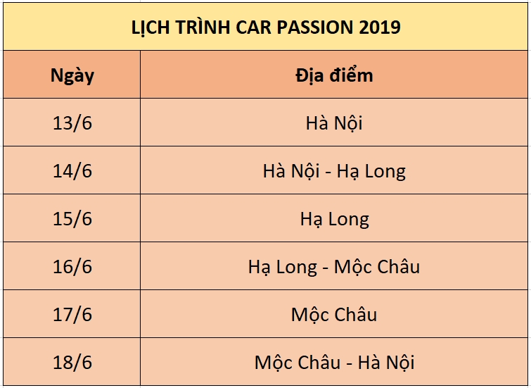 Hành trình siêu xe Car Passion 2019 sắp diễn ra hanh trinh sieu xe car passion 2019 sap dien ra