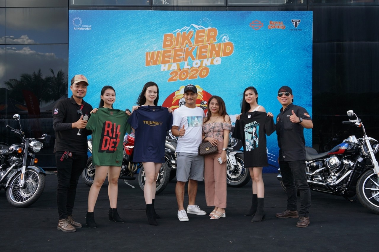 hang tram xe motor phan khoi lon tham gia ngay hoi bike weekend tai ha long