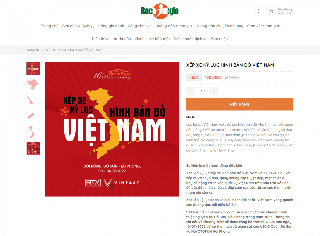 Tạm dừng nhận đăng ký Xếp xe kỷ lục hình bản đồ Việt Nam Tạm dừng nhận đăng ký Xếp xe kỷ lục hình bản đồ Việt Nam