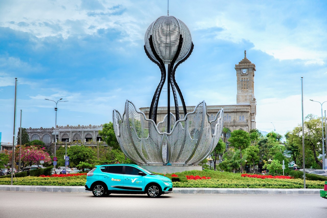 Taxi điện Xanh SM khai trương tại Nha Trang Taxi điện Xanh SM khai trương tại Nha Trang