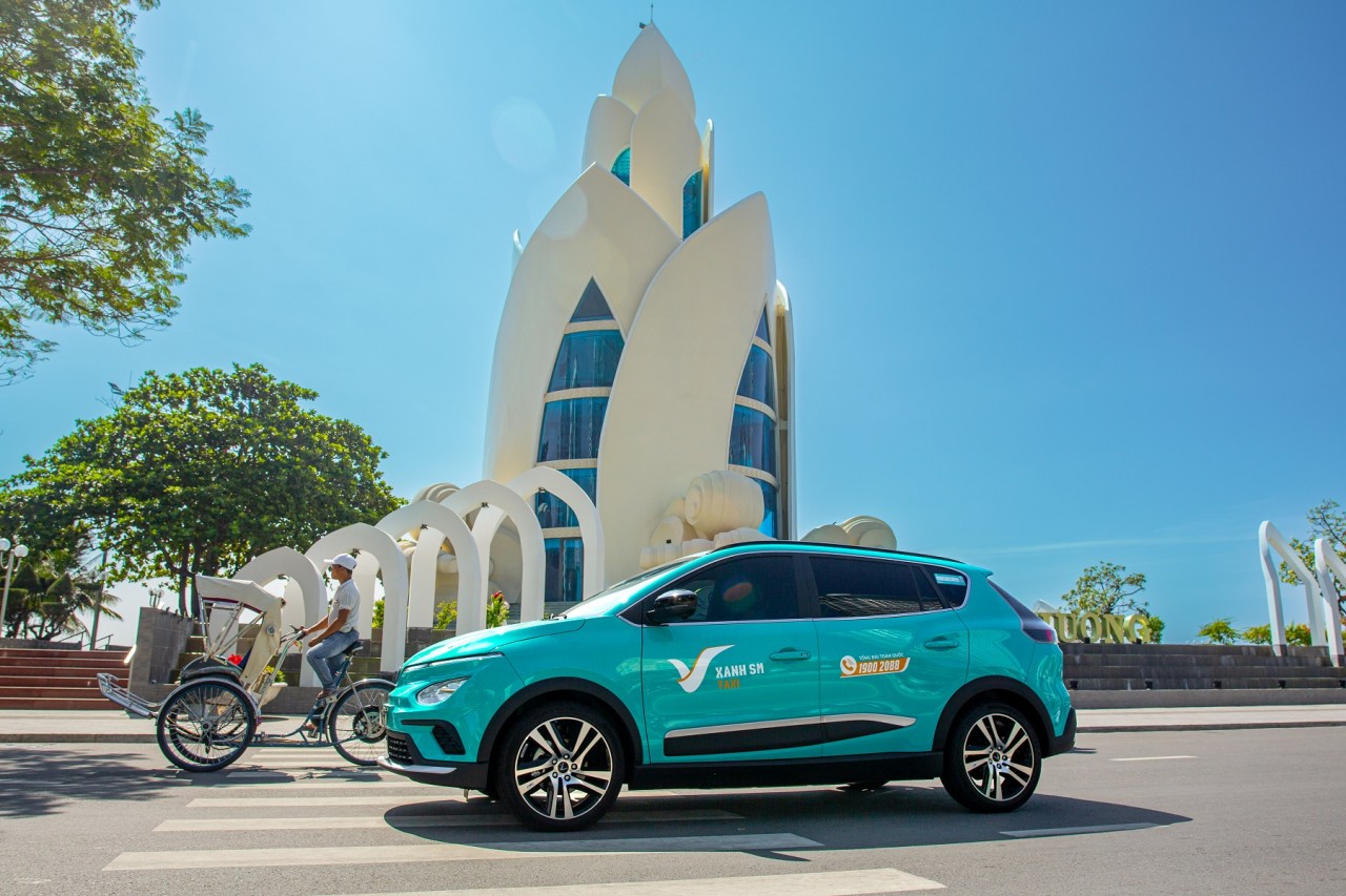 Taxi điện Xanh SM khai trương tại Nha Trang Taxi điện Xanh SM khai trương tại Nha Trang