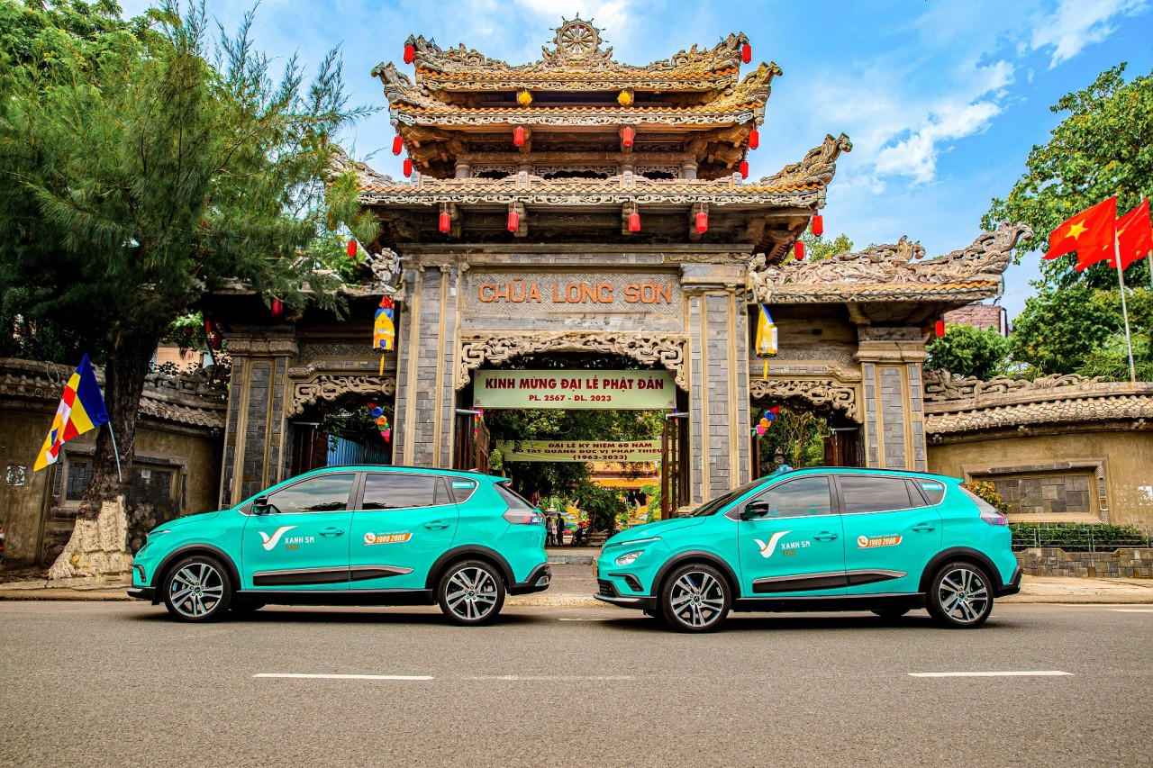 Taxi điện Xanh SM khai trương tại Nha Trang Taxi điện Xanh SM khai trương tại Nha Trang