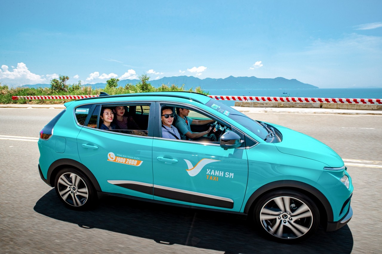 Taxi điện Xanh SM khai trương tại Nha Trang Taxi điện Xanh SM khai trương tại Nha Trang