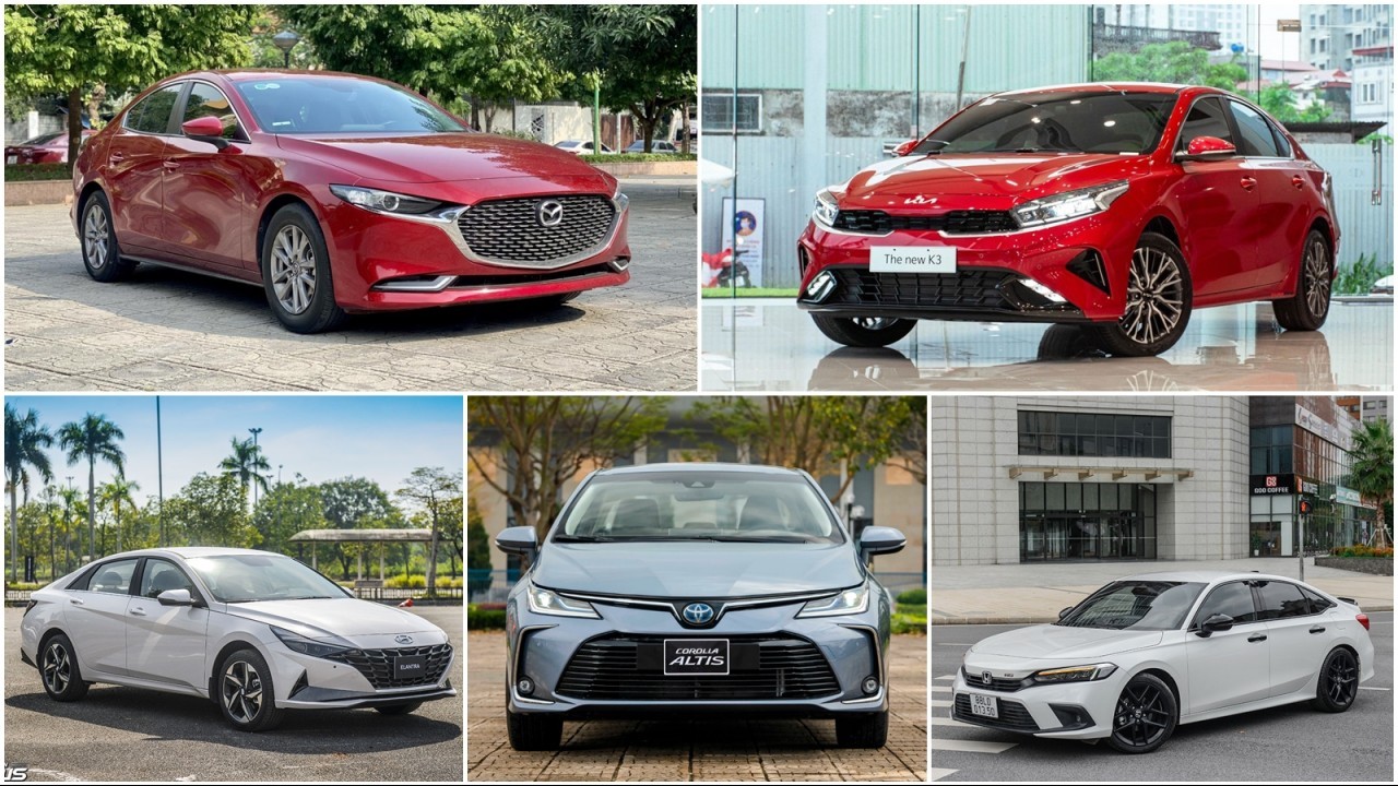 Phân khúc C tháng 5/2023 chỉ mỗi Mazda 3 tăng doanh số