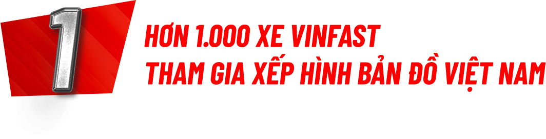 Ấn tượng VinFast tại chương trình Xếp xe kỷ lục hình bản đồ Việt Nam