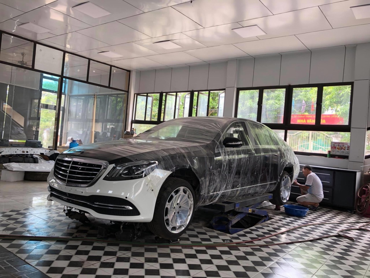 cai lao hoan dong mercedes s class 2008 tre ra 10 tuoi chi voi 400 trieu dong