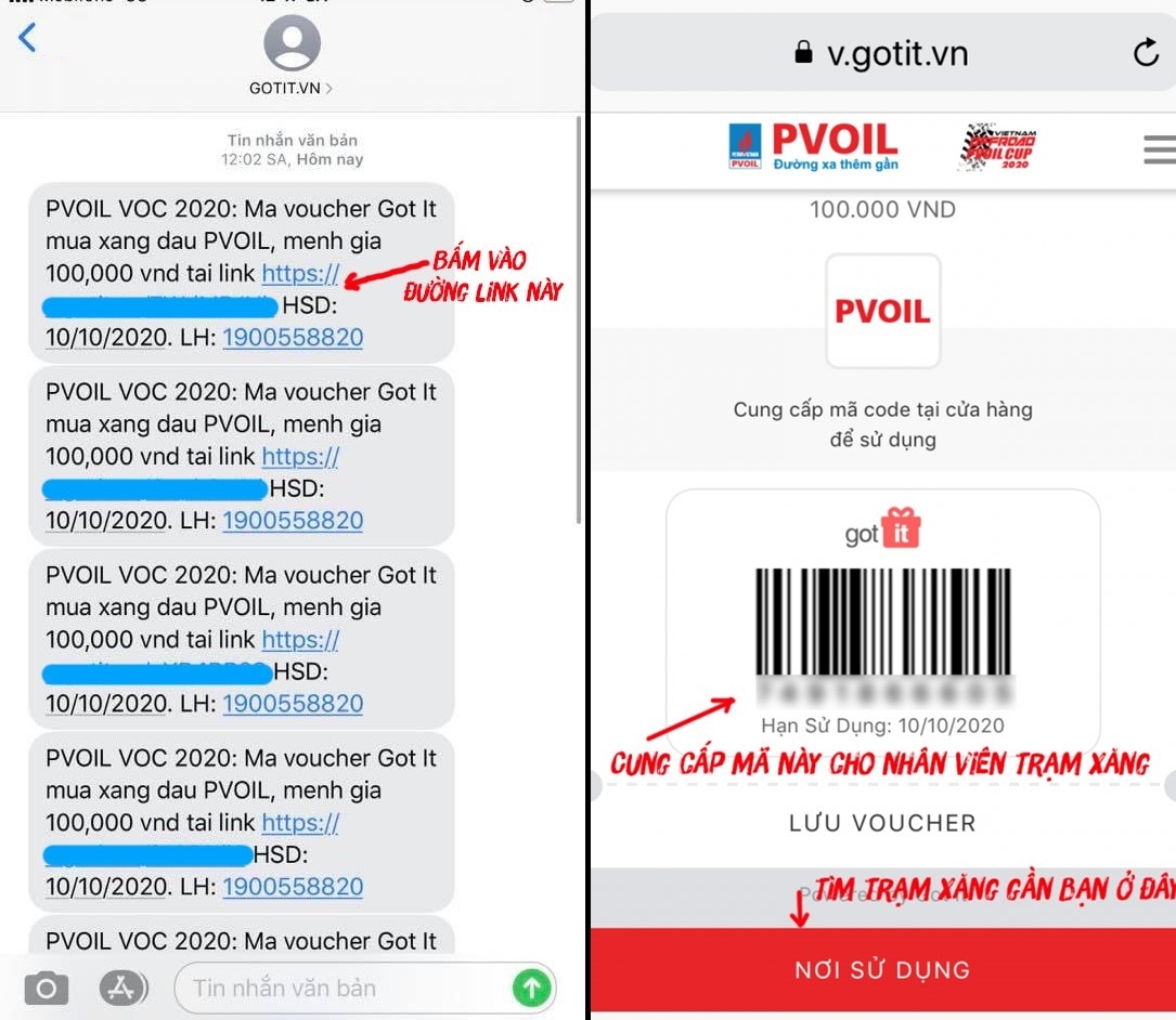 pvoil tai tro toan bo nhien lieu cho xe thi dau tai voc 2020