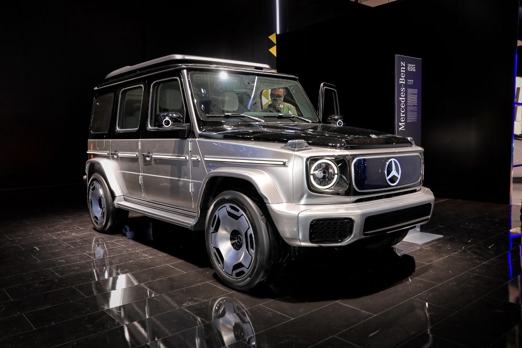 Cận cảnh hình mẫu Mercedes EQG chạy điện Cận cảnh hình mẫu Mercedes EQG chạy điện