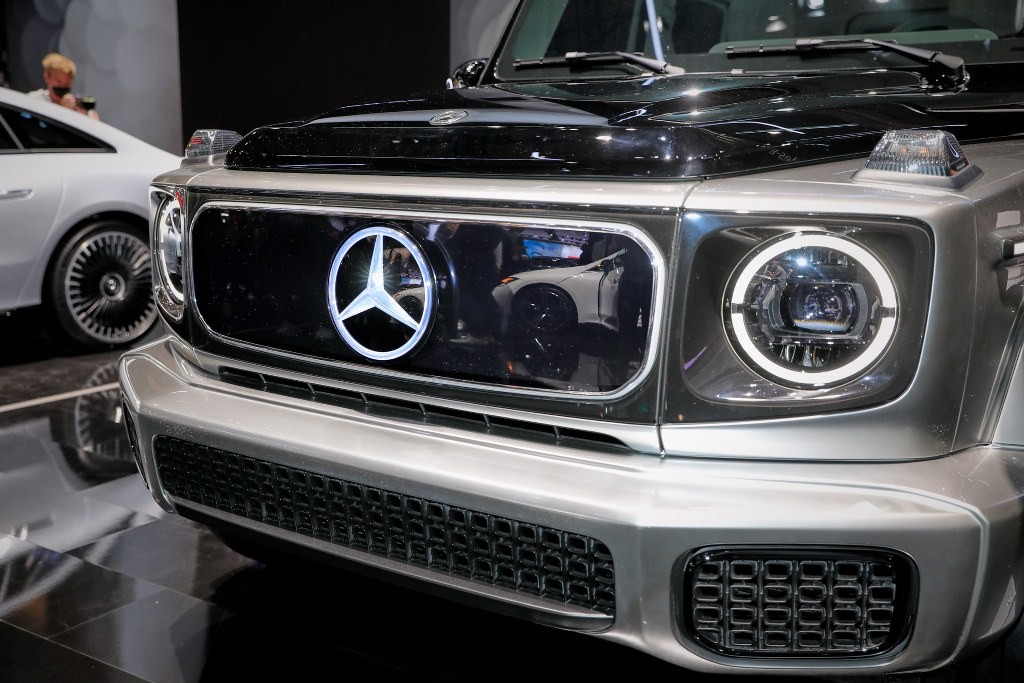 Cận cảnh hình mẫu Mercedes EQG chạy điện Cận cảnh hình mẫu Mercedes EQG chạy điện