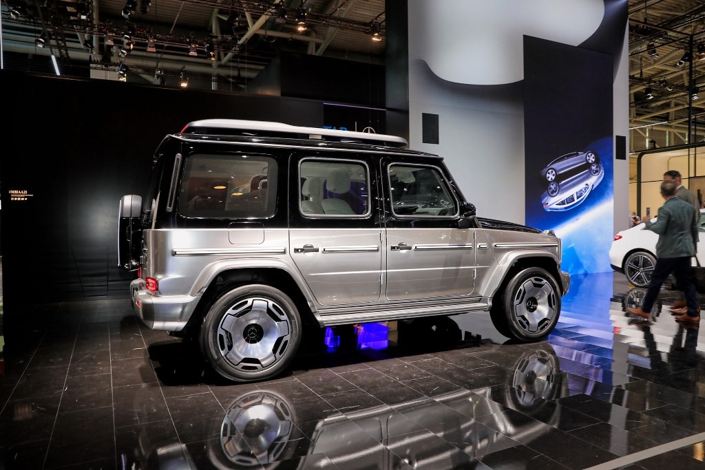 Cận cảnh hình mẫu Mercedes EQG chạy điện Cận cảnh hình mẫu Mercedes EQG chạy điện