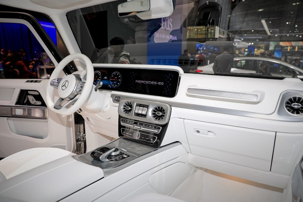 Cận cảnh hình mẫu Mercedes EQG chạy điện Cận cảnh hình mẫu Mercedes EQG chạy điện
