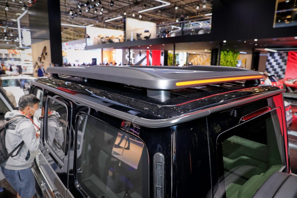 Cận cảnh hình mẫu Mercedes EQG chạy điện Cận cảnh hình mẫu Mercedes EQG chạy điện