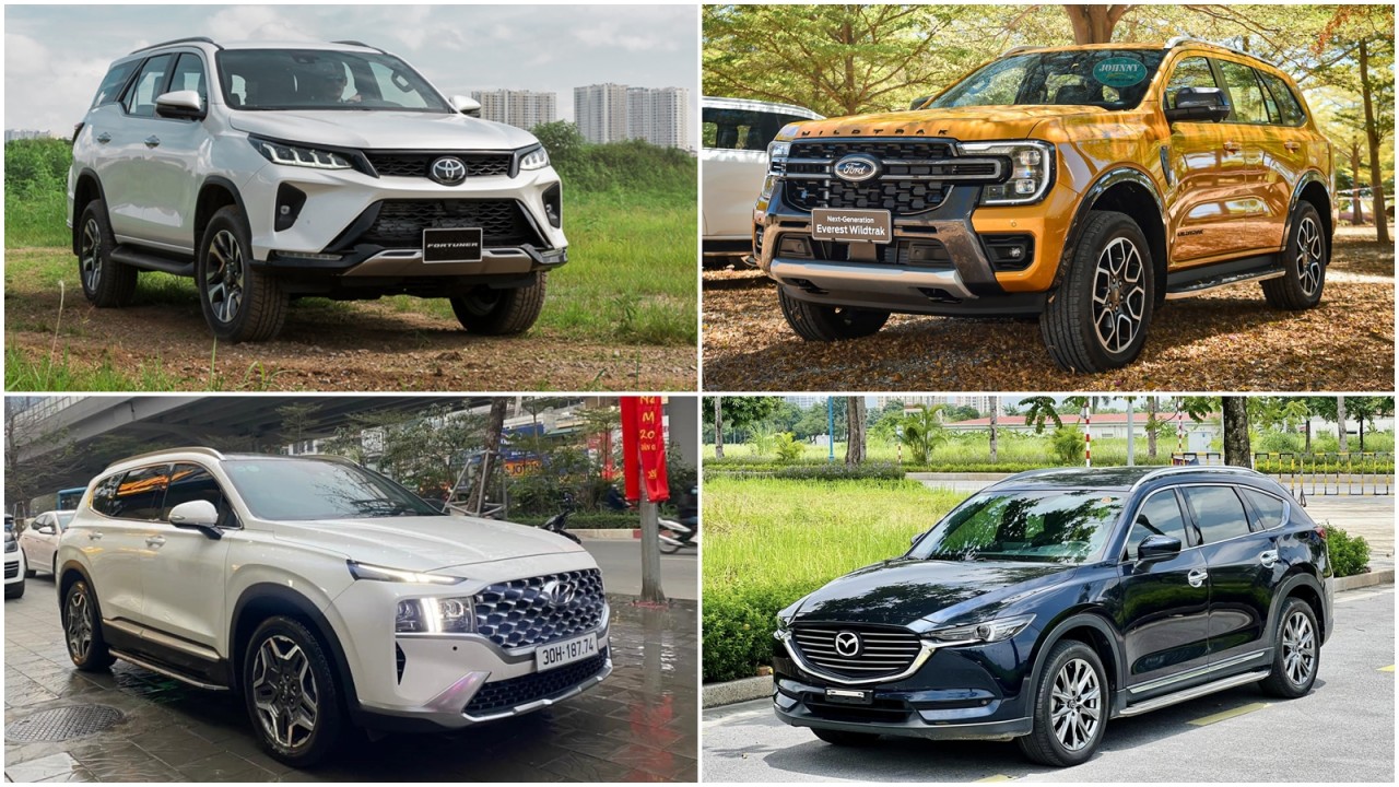 Phân khúc CUV-SUV cỡ D tháng 8/2023 Phân khúc CUV-SUV cỡ D tháng 8/2023