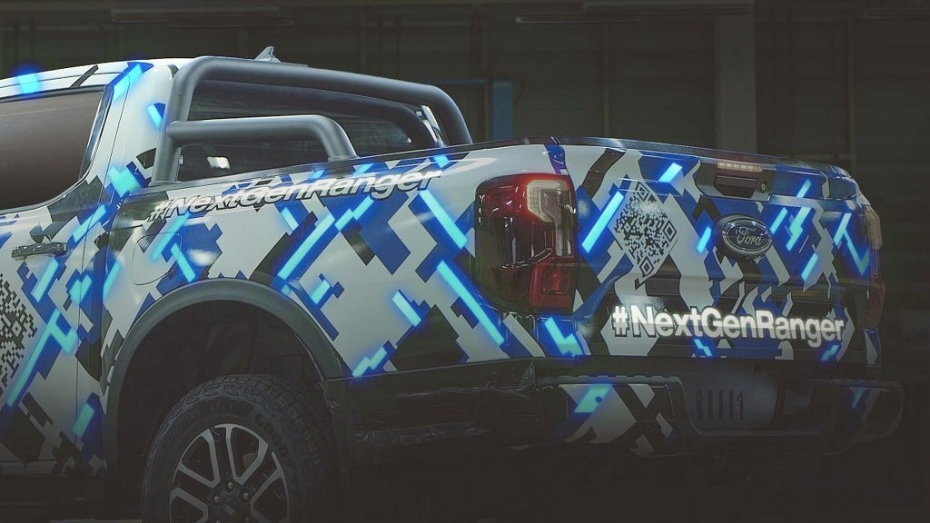 Bán tải Ford Ranger thế hệ mới tiếp tục lộ diện