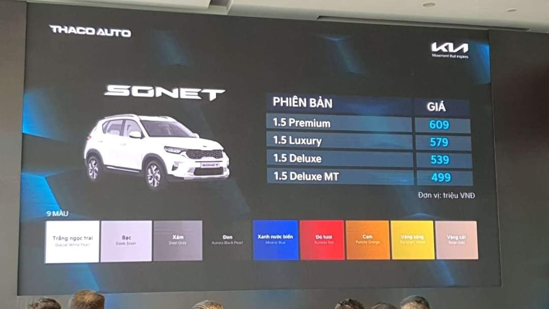 Kia Sonet nhận đặt hàng giá 499-609 triệu đồng, giao xe từ tháng sau