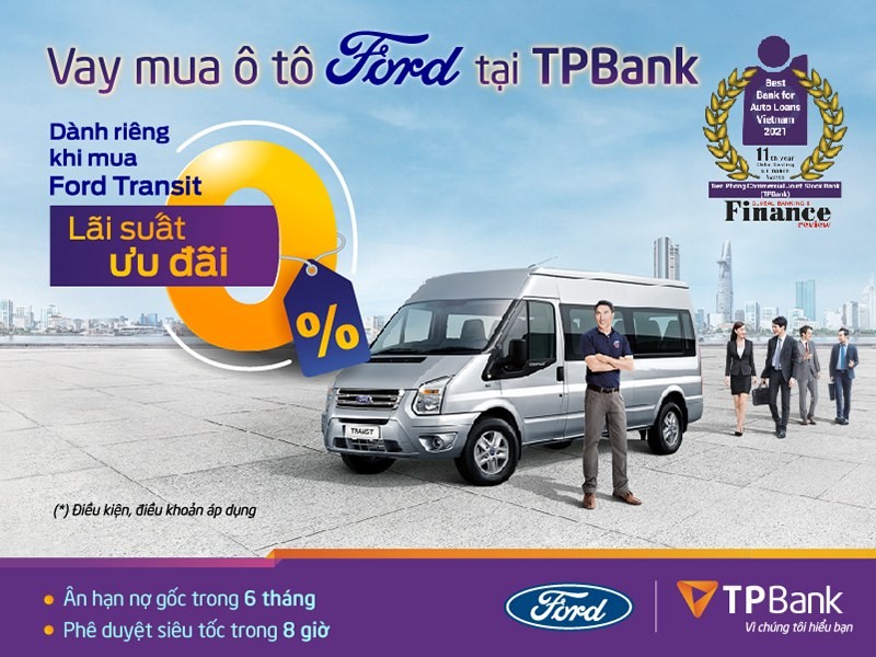 Lãi suất 0%, dễ dàng sở hữu xe Ford cùng TPBank Lãi suất 0%, dễ dàng sở hữu xe Ford cùng TPBank